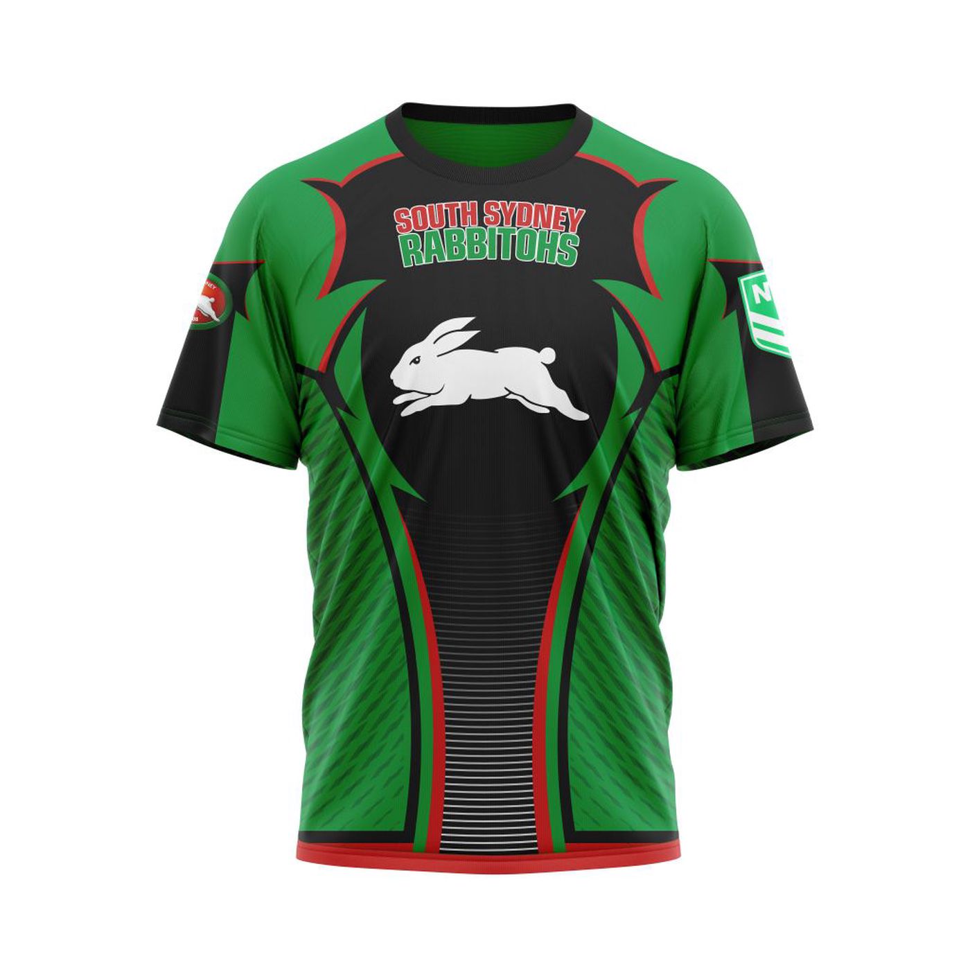 NRL South Sydney Rabbitohs | Specialized 2021 Concepts Kits 04 3d Printed Hoodie 3d Printed Hoodie