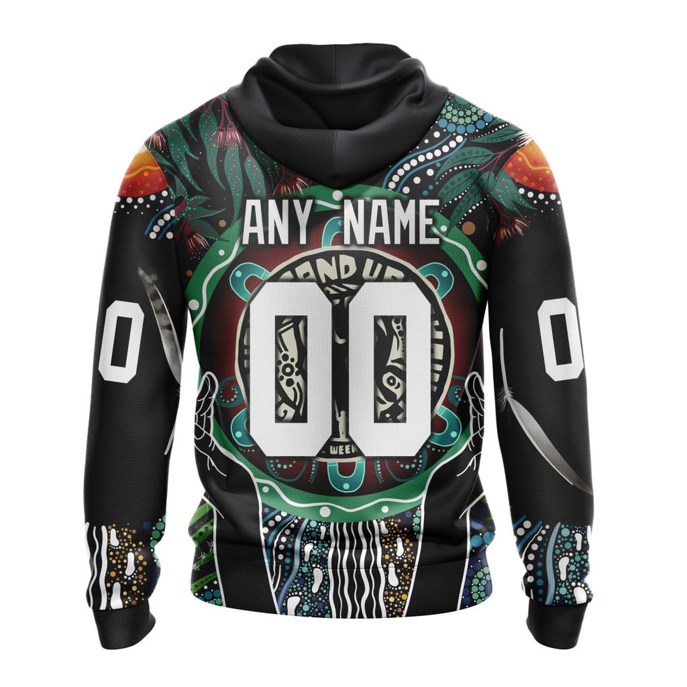 NRL South Sydney Rabbitohs | Specialized Concepts Kits For Naidoc Event V0122 3d Printed Hoodie 3d Printed Hoodie