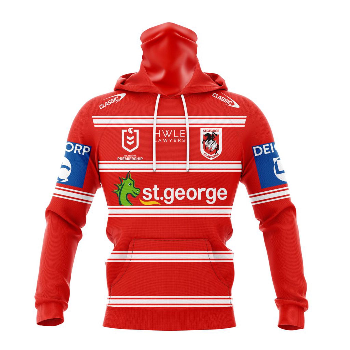 NRL St. George Illawarra Dragons Away Kits 2023 3d Printed Hoodie 3d Printed Hoodie