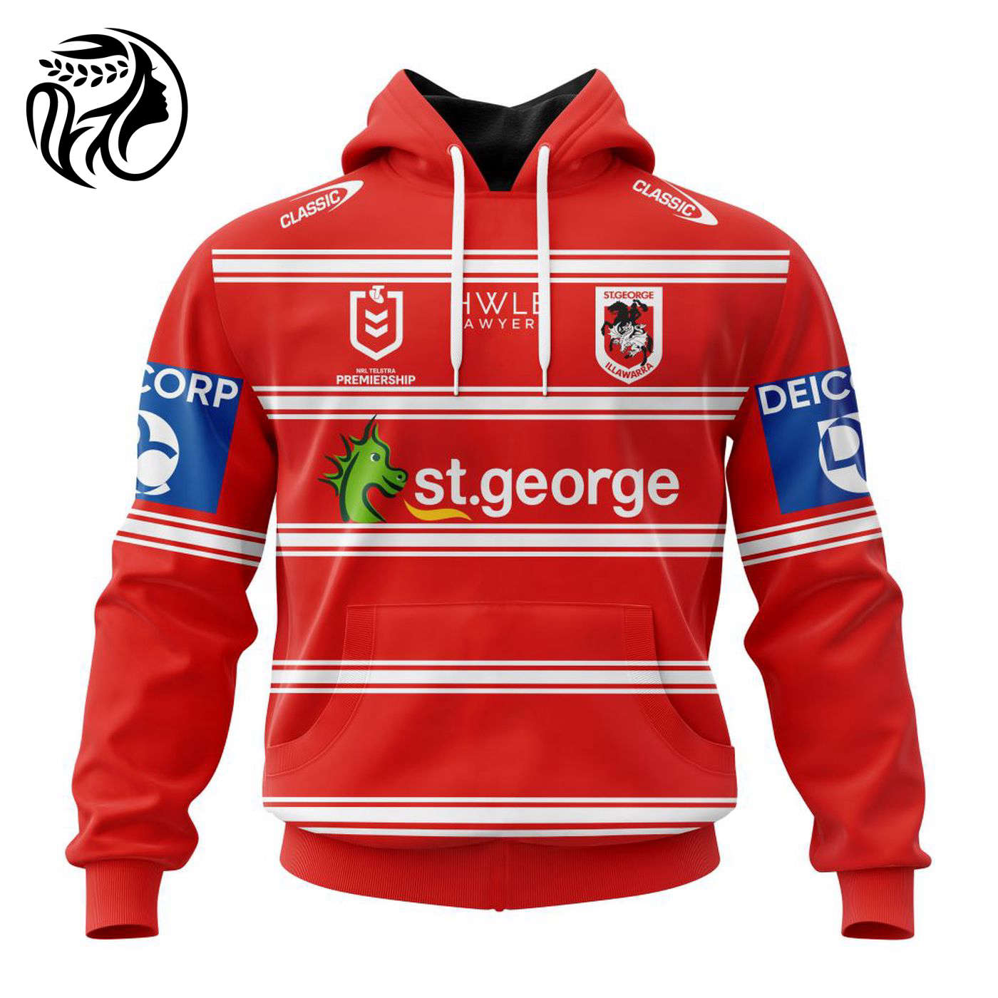 NRL St. George Illawarra Dragons Away Kits 2023 3d Printed Hoodie 3d Printed Hoodie