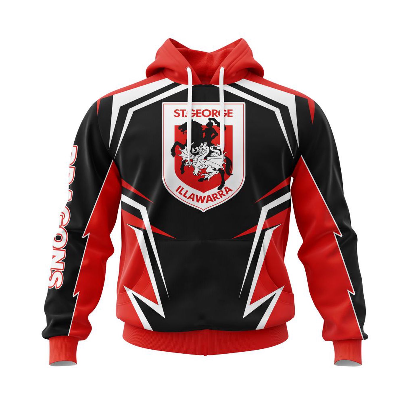 NRL St. George Illawarra Dragons Special Concept Kits ST2201 3d Printed Hoodie 3d Printed Hoodie