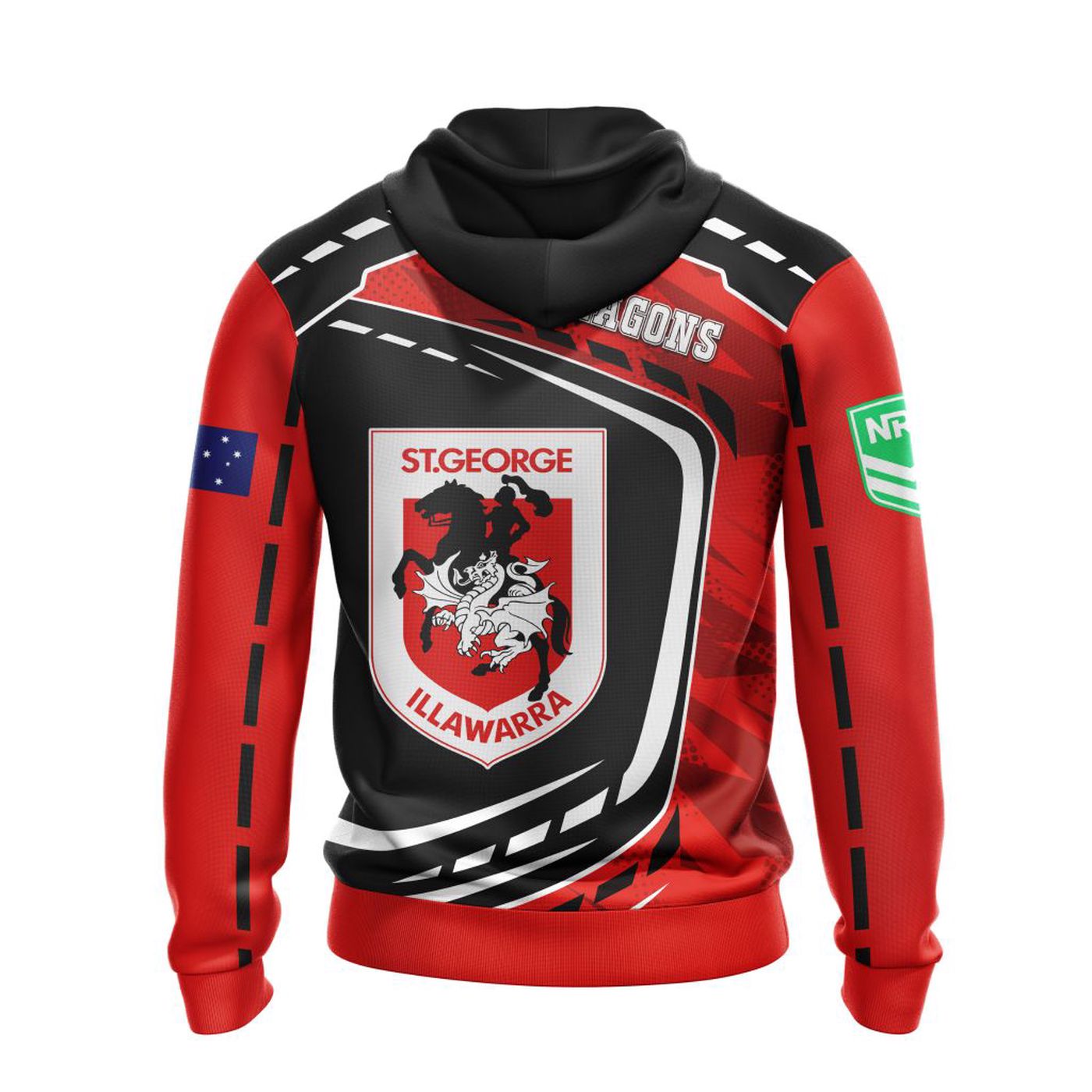 NRL St. George Illawarra Dragons | Specialized 2021 Concepts Kits 3d Printed Hoodie 3d Printed Hoodie