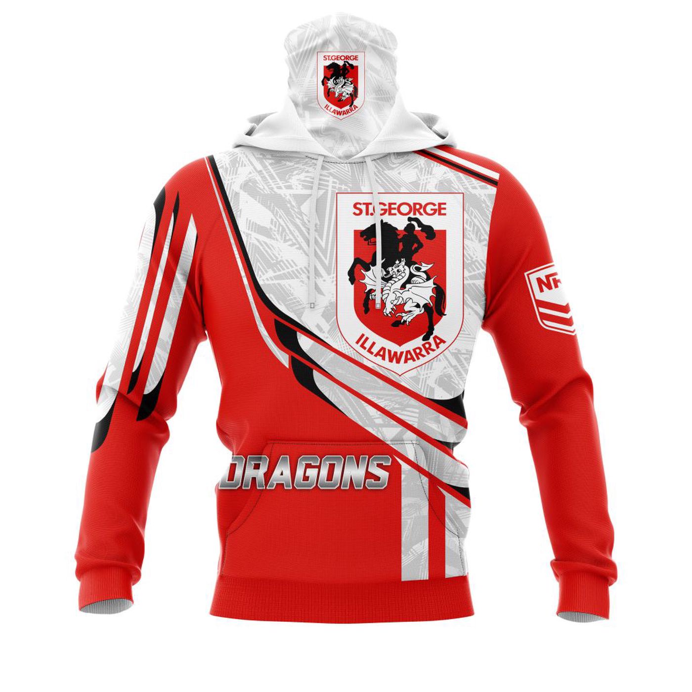 NRL St. George Illawarra Dragons | Specialized 2021 Concepts Kits V6 3d Printed Hoodie 3d Printed Hoodie