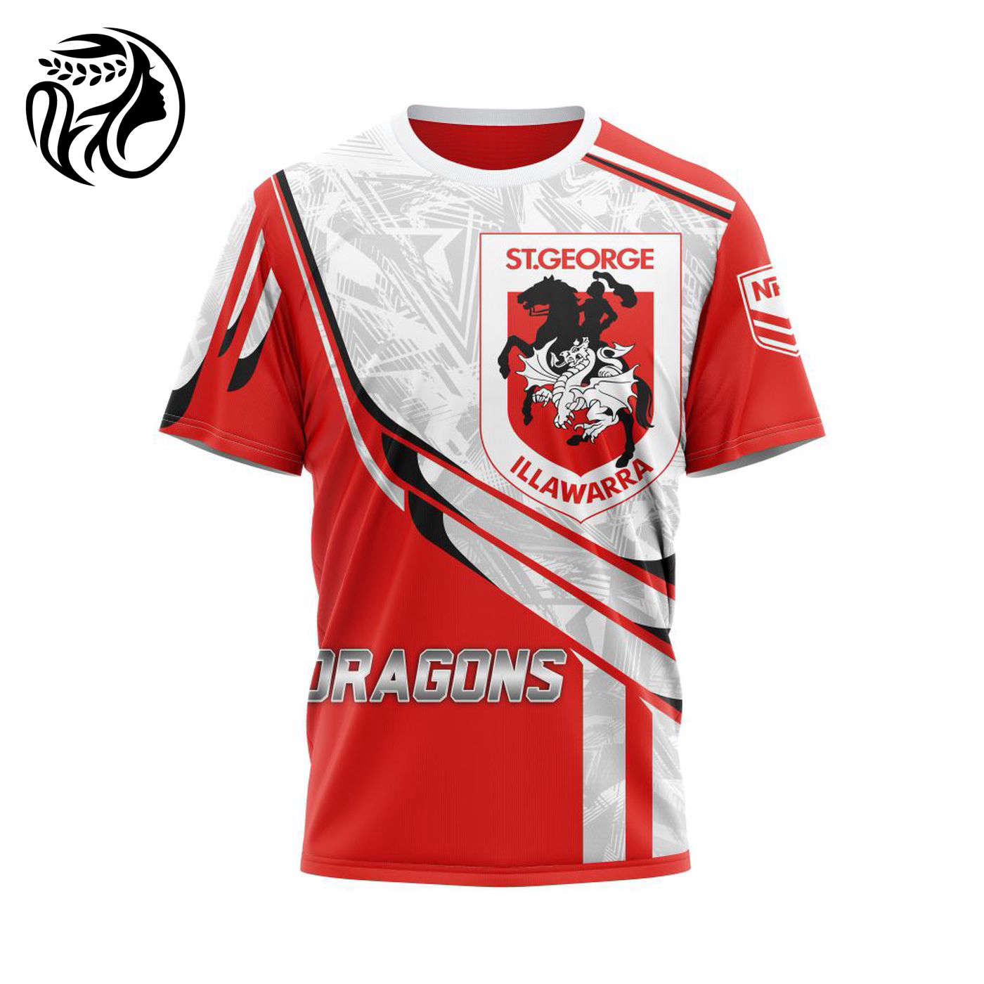 NRL St. George Illawarra Dragons | Specialized 2021 Concepts Kits V6 3d Printed Hoodie 3d Printed Hoodie