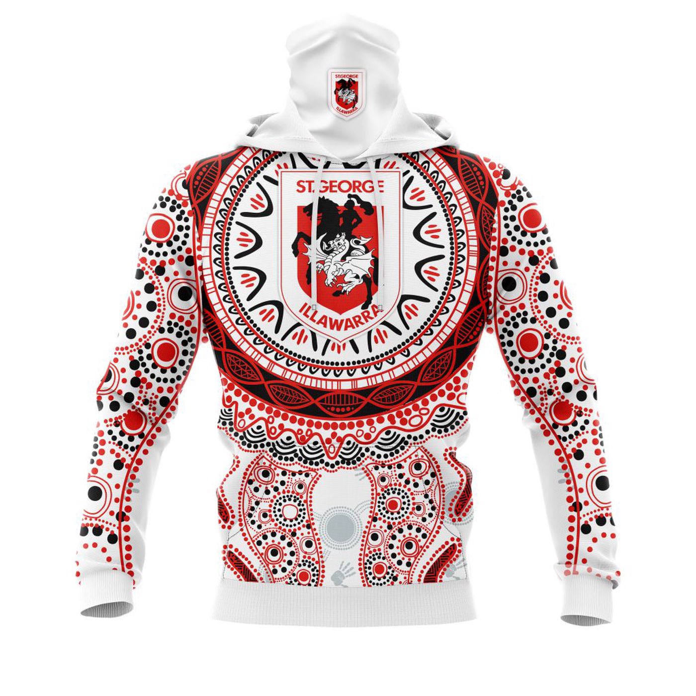 NRL St. George Illawarra Dragons  | Specialized 2021 Maori Concepts Kits V7 3d Printed Hoodie 3d Printed Hoodie