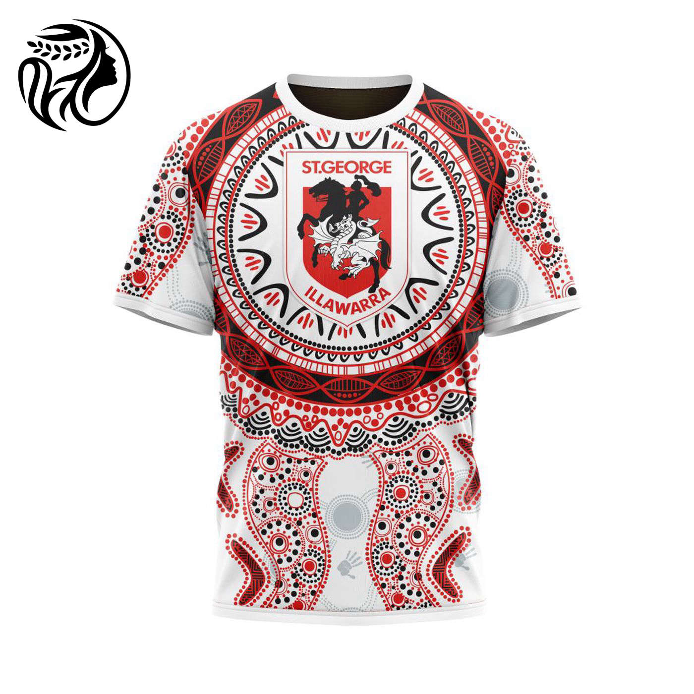 NRL St. George Illawarra Dragons  | Specialized 2021 Maori Concepts Kits V7 3d Printed Hoodie 3d Printed Hoodie