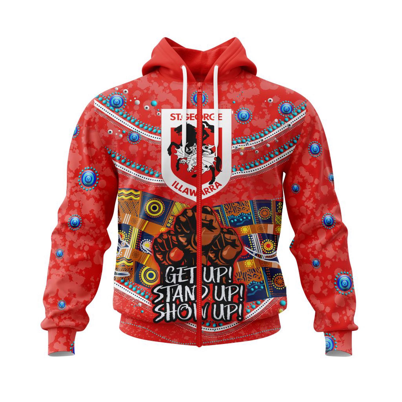 NRL St. George Illawarra Dragons | Specialized Indigenous Kits For NAIDOC Week ST2201 3d Printed Hoodie 3d Printed Hoodie NRL St. George Illawarra Dragons | Specialized Indigenous Kits For NAIDOC Week ST2201 3d Printed Hoodie 3d Printed Hoodie