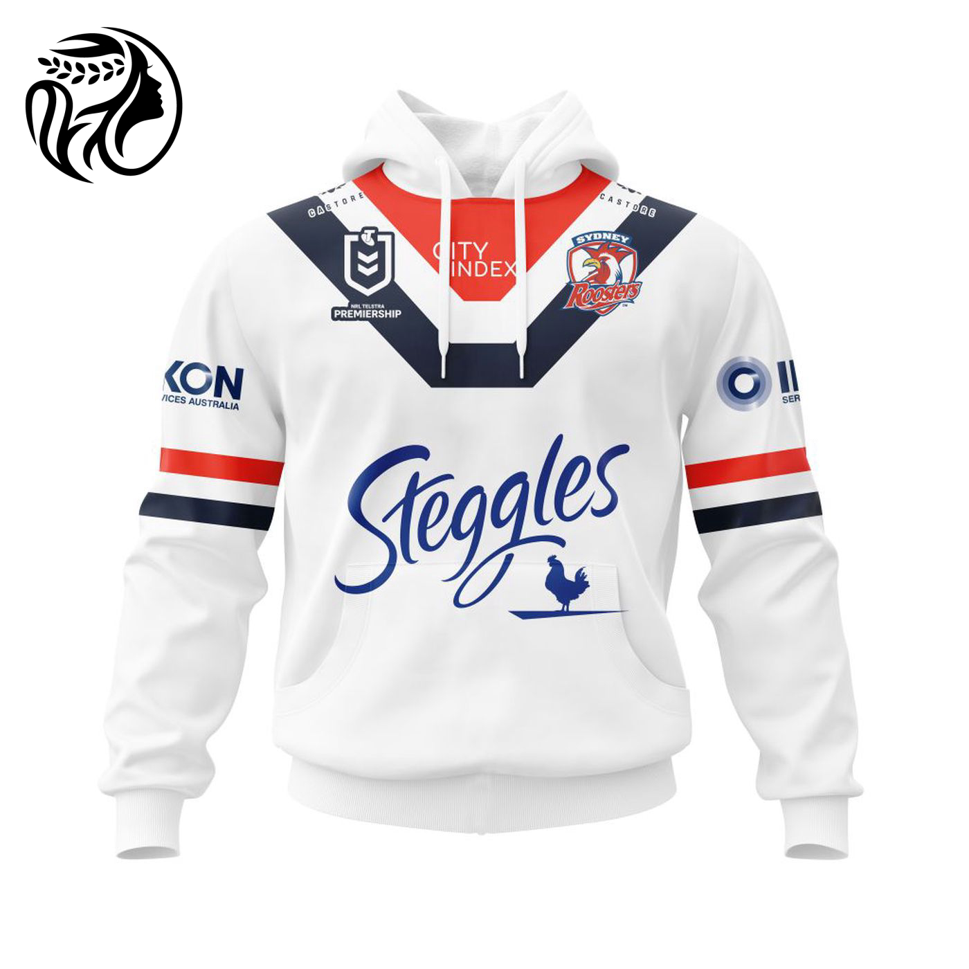 NRL Sydney Roosters 2022 Heritage Kits | The 20th Anniversary Of The 2002 Premiership 3d Printed Hoodie 3d Printed Hoodie
