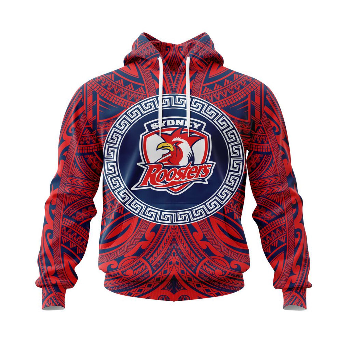 NRL Sydney Roosters Polynesian Concept Kits ST2201 3d Printed Hoodie 3d Printed Hoodie