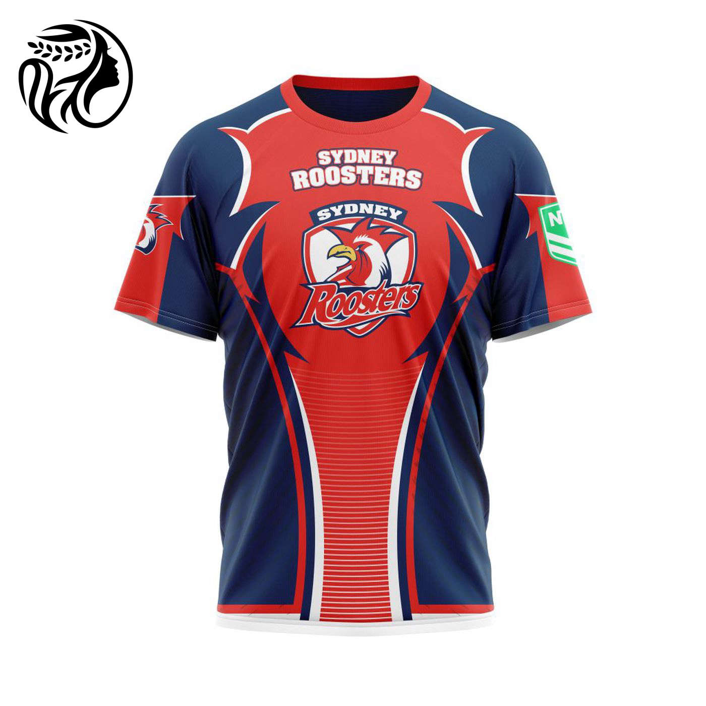 NRL Sydney Roosters | Specialized 2021 Concepts Kits 04 V1 3d Printed Hoodie 3d Printed Hoodie