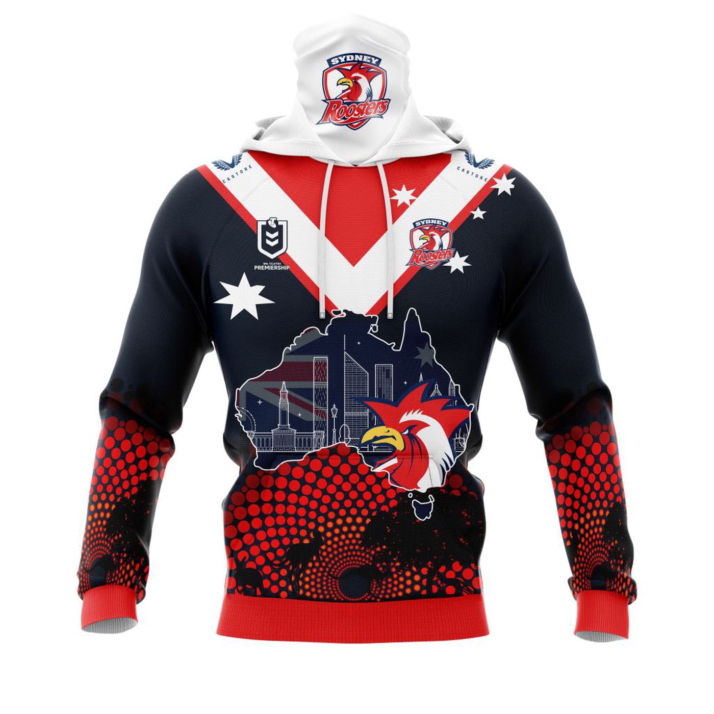 NRL Sydney Roosters | Specialized Concepts For Australia’s Day Kits V0122 3d Printed Hoodie 3d Printed Hoodie
