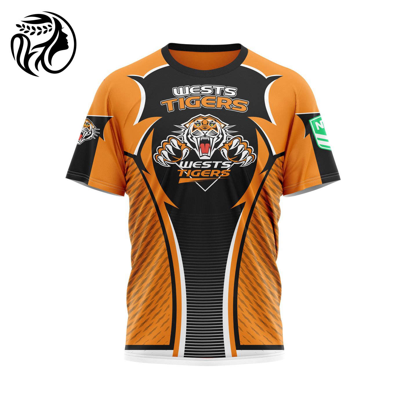 NRL Wests Tigers | Specialized 2021 Concepts Kits 04 3d Printed Hoodie 3d Printed Hoodie