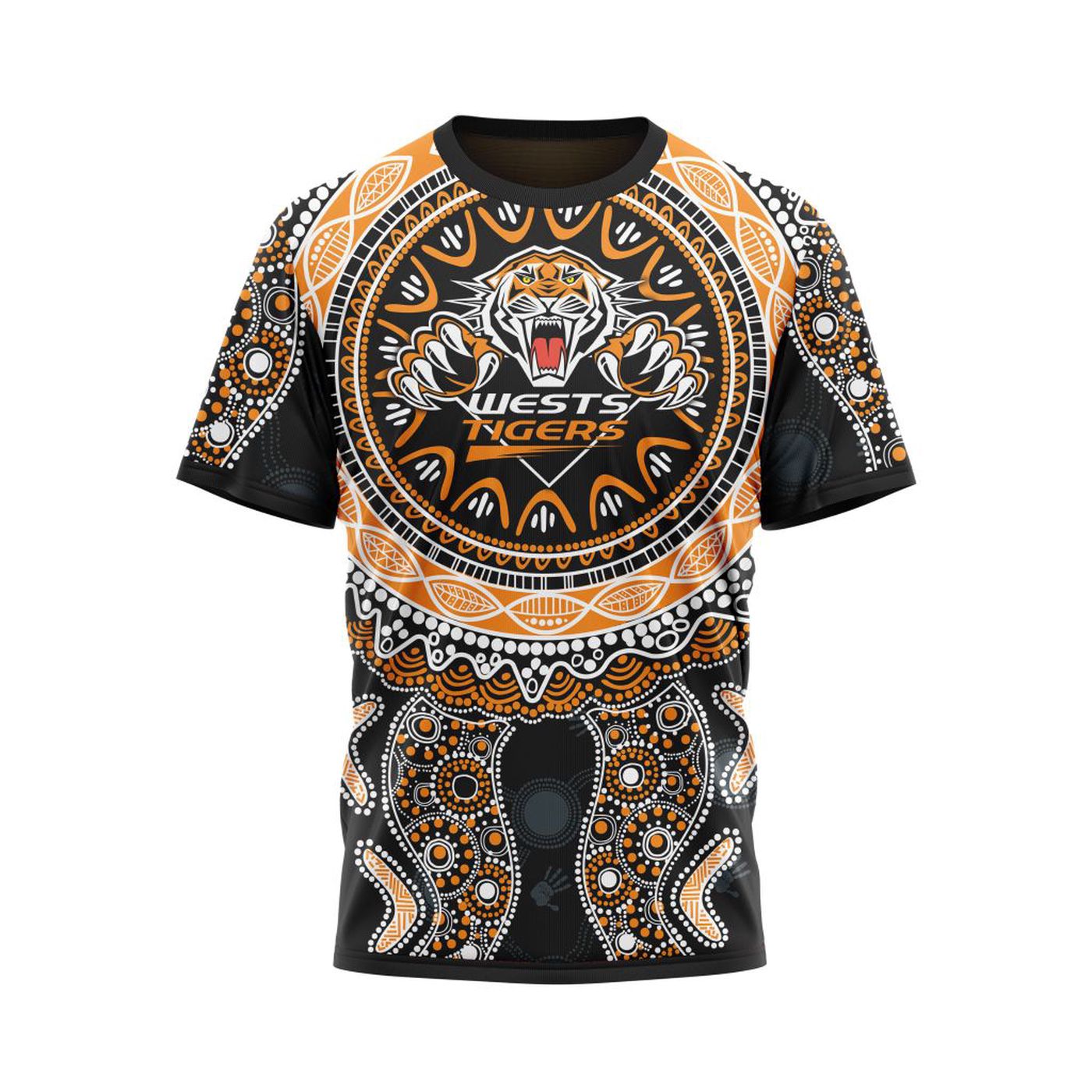 NRL Wests Tigers  | Specialized 2021 Maori Concepts Kits V7 3d Printed Hoodie 3d Printed Hoodie