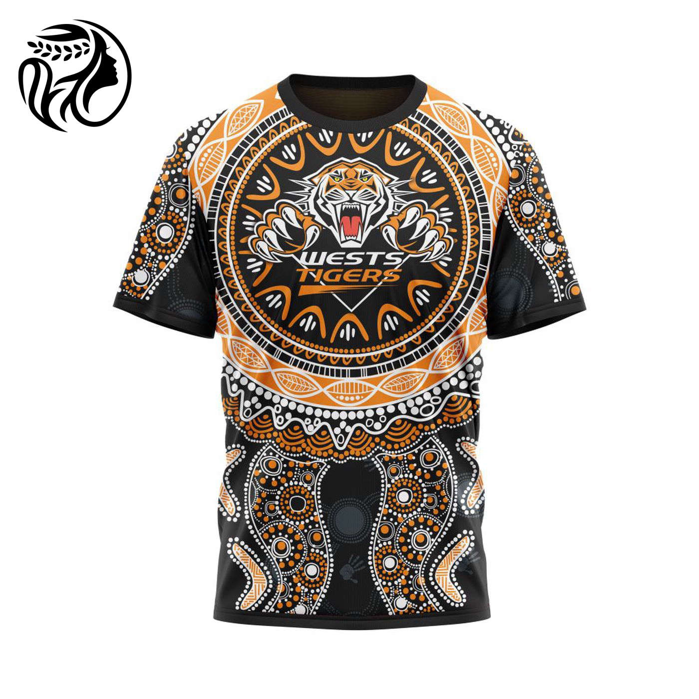 NRL Wests Tigers  | Specialized 2021 Maori Concepts Kits V7 3d Printed Hoodie 3d Printed Hoodie