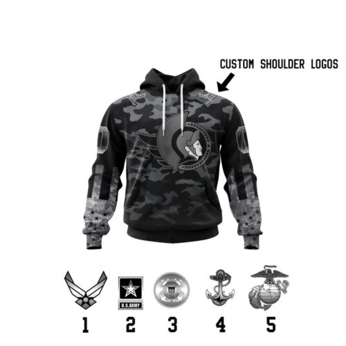 Ottawa Senators Specialized Kits With Camo Color And You Can Customs YourService Branches 3d Printed Hoodie 3d Printed Hoodie