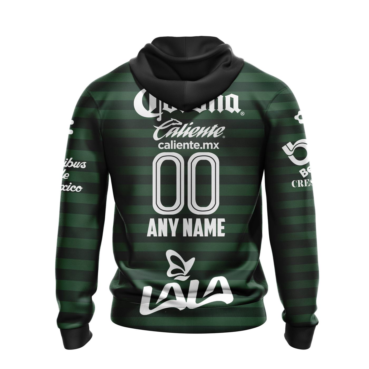 Personalise Liga MX Santos Laguna 2021/22 Home kits 3d Printed Hoodie