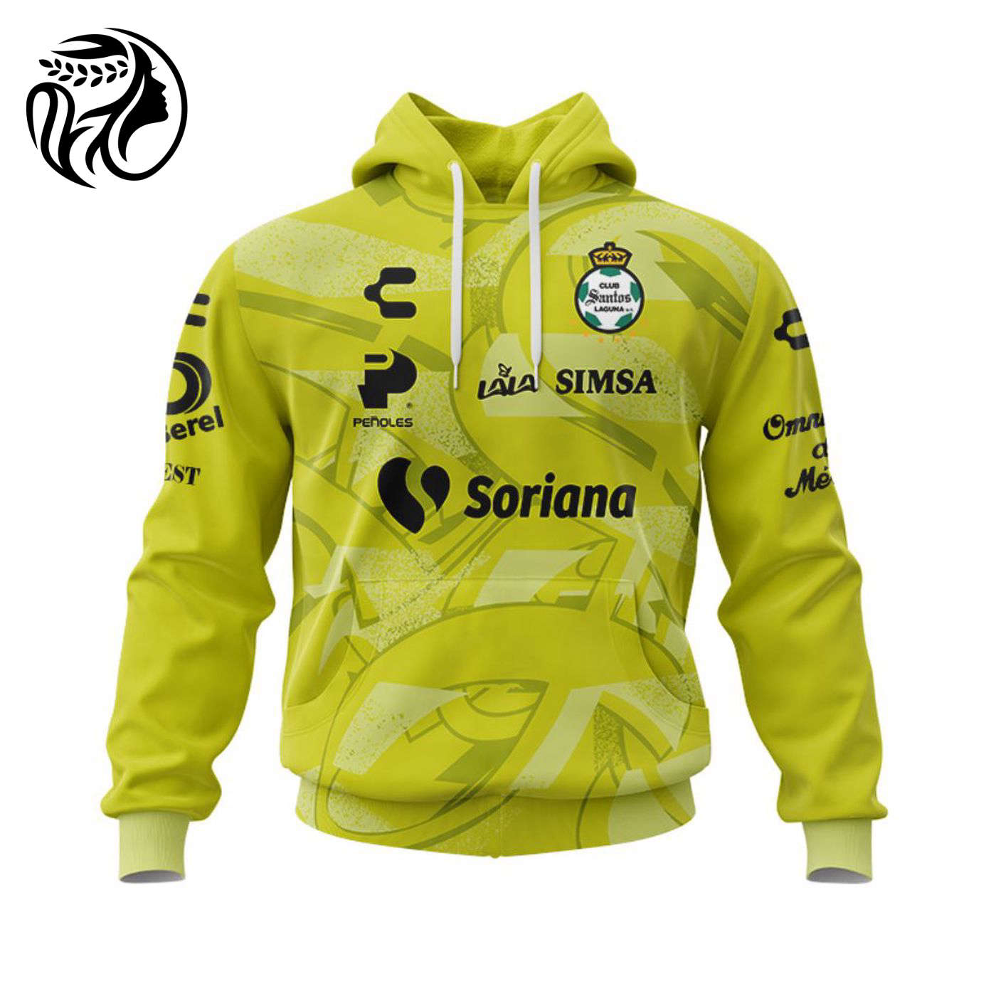 Personalise Santos Laguna 2021-22 GK Away Kits 3d Printed Hoodie 3d Printed Hoodie