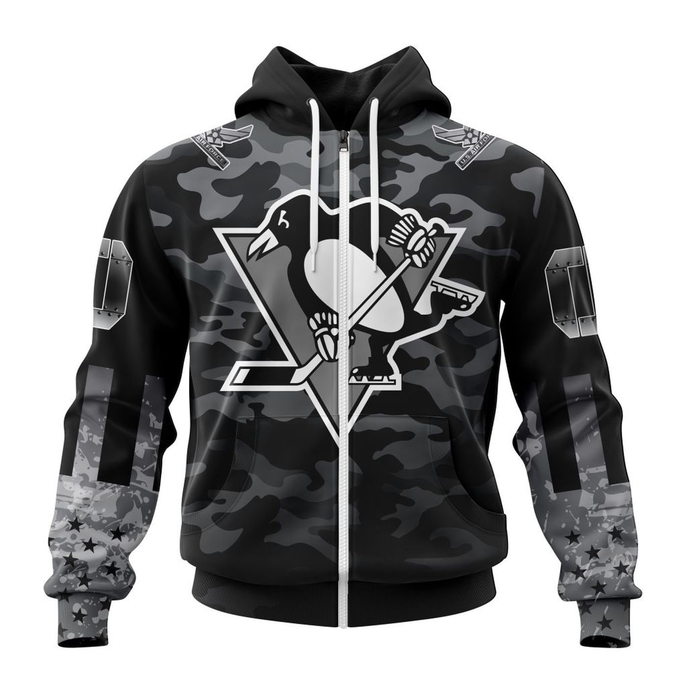 Pittsburgh Penguins | Specialized Kits With Camo Color And You Can Customs YourService Branches 3d Printed Hoodie 3d Printed Hoodie