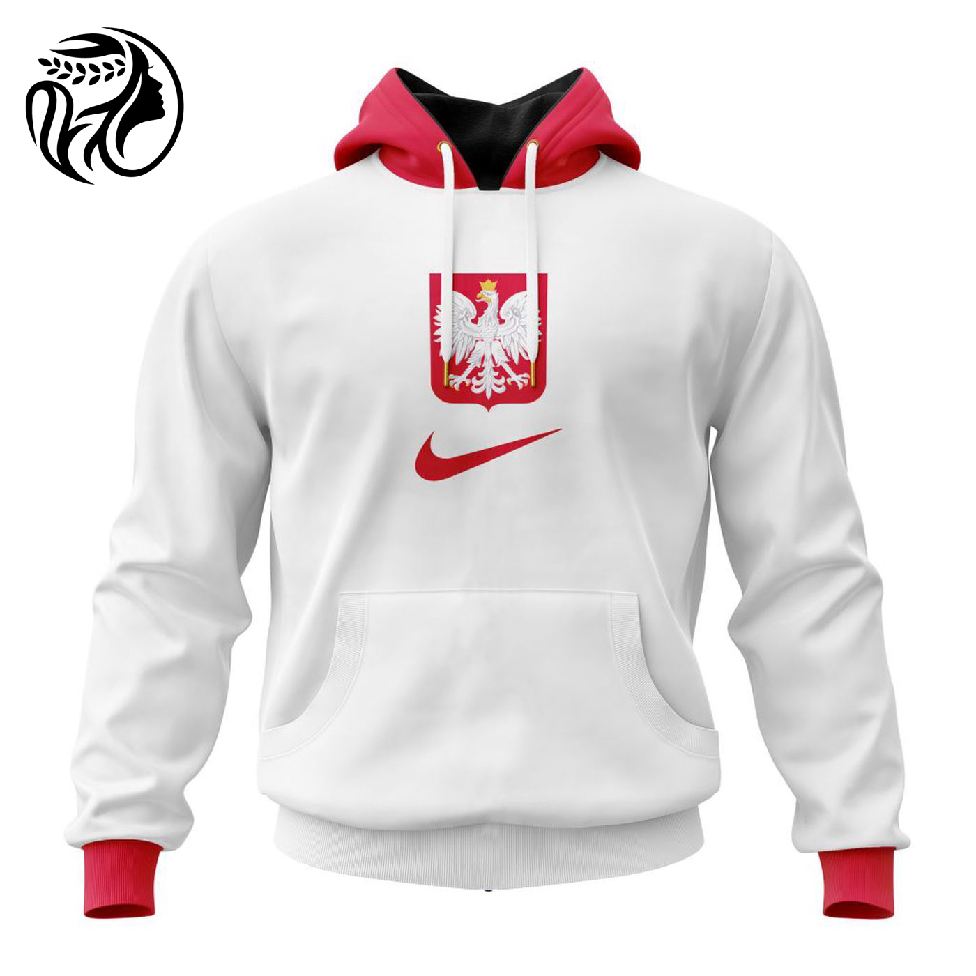 Poland National Football Team Personalized 2024 Home Kits 3d Printed Hoodie 3d Printed Hoodie