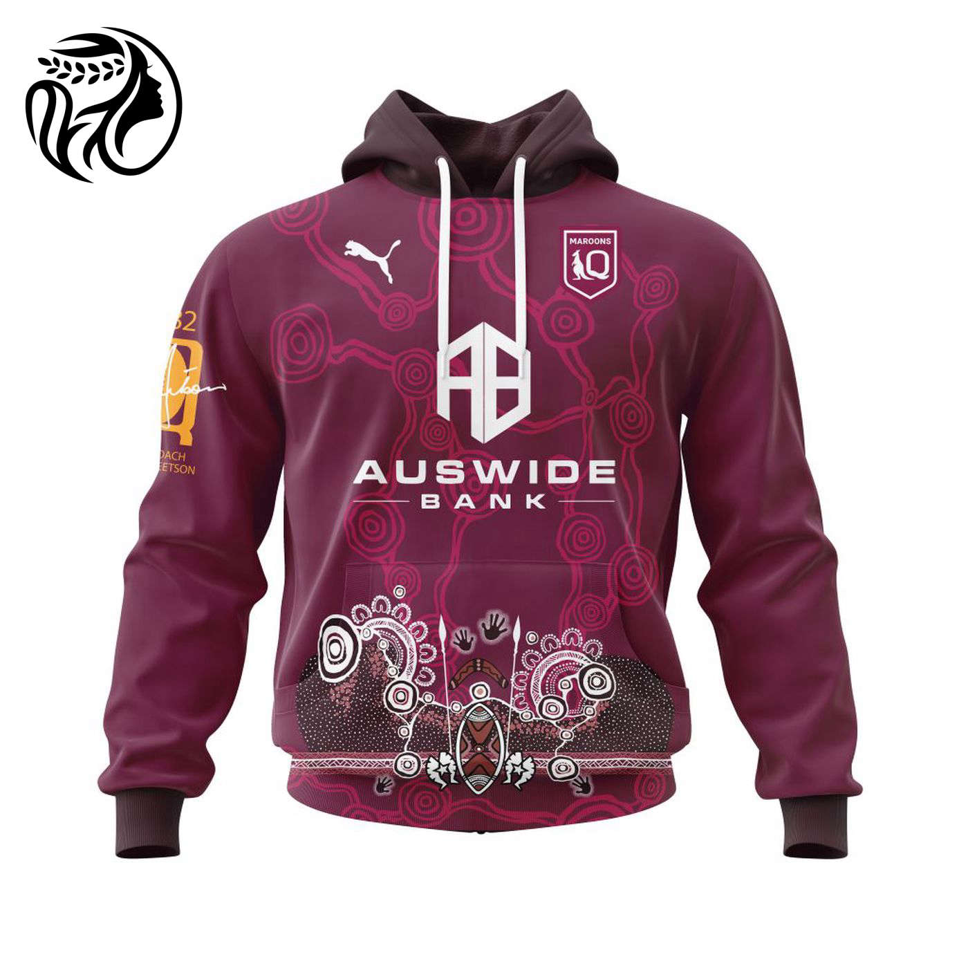 QLD Maroons Indigenous Kits 2022 3d Printed Hoodie 3d Printed Hoodie
