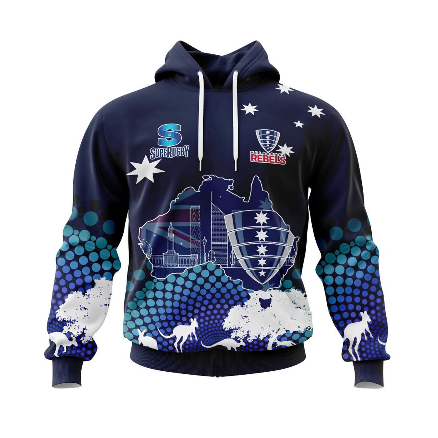Rebels SUPER RUGBY | Specialized Concepts For Australia’s Day Kits V0122 3d Printed Hoodie 3d Printed Hoodie
