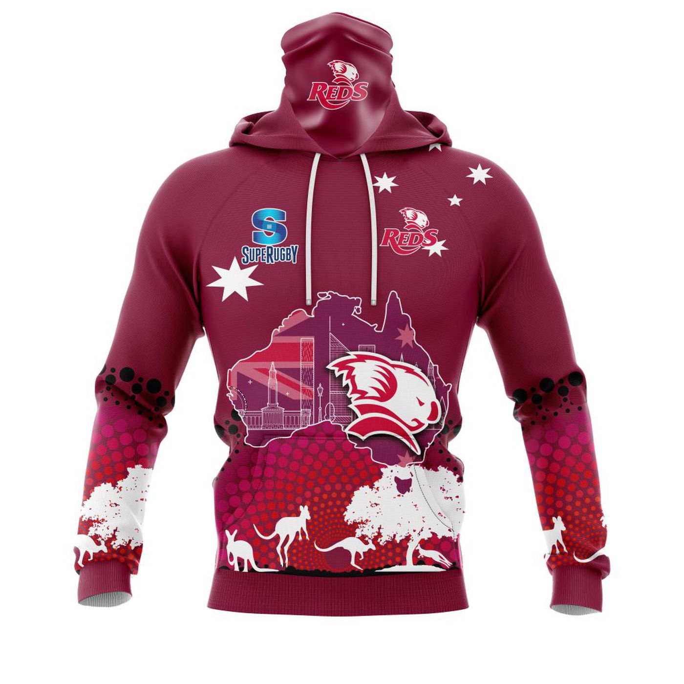 Reds SUPER RUGBY | Specialized Concepts For Australia’s Day Kits V0122 3d Printed Hoodie 3d Printed Hoodie