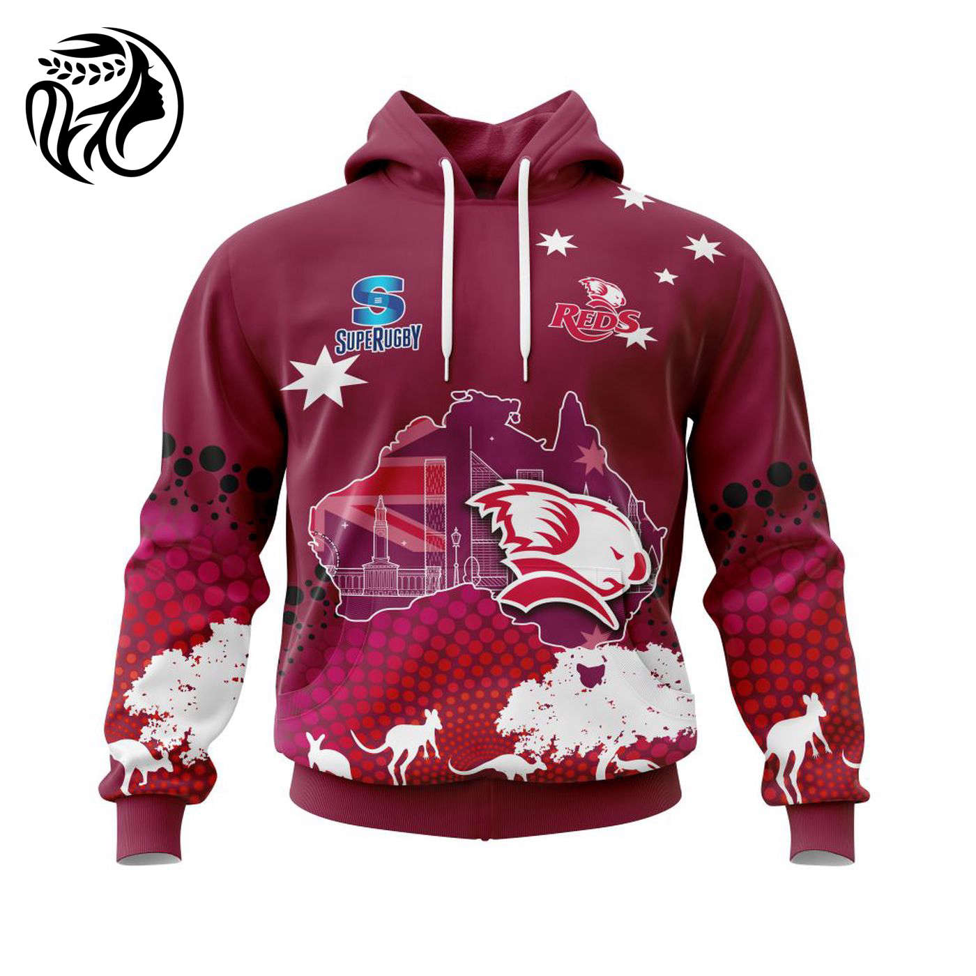 Reds SUPER RUGBY | Specialized Concepts For Australia’s Day Kits V0122 3d Printed Hoodie 3d Printed Hoodie