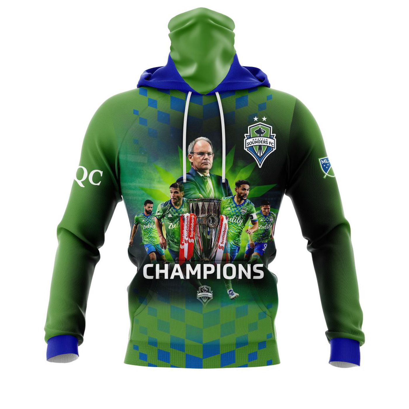 Seattle Sounders FC | CONCACAF Champions Kits ST2201 3d Printed Hoodie 3d Printed Hoodie