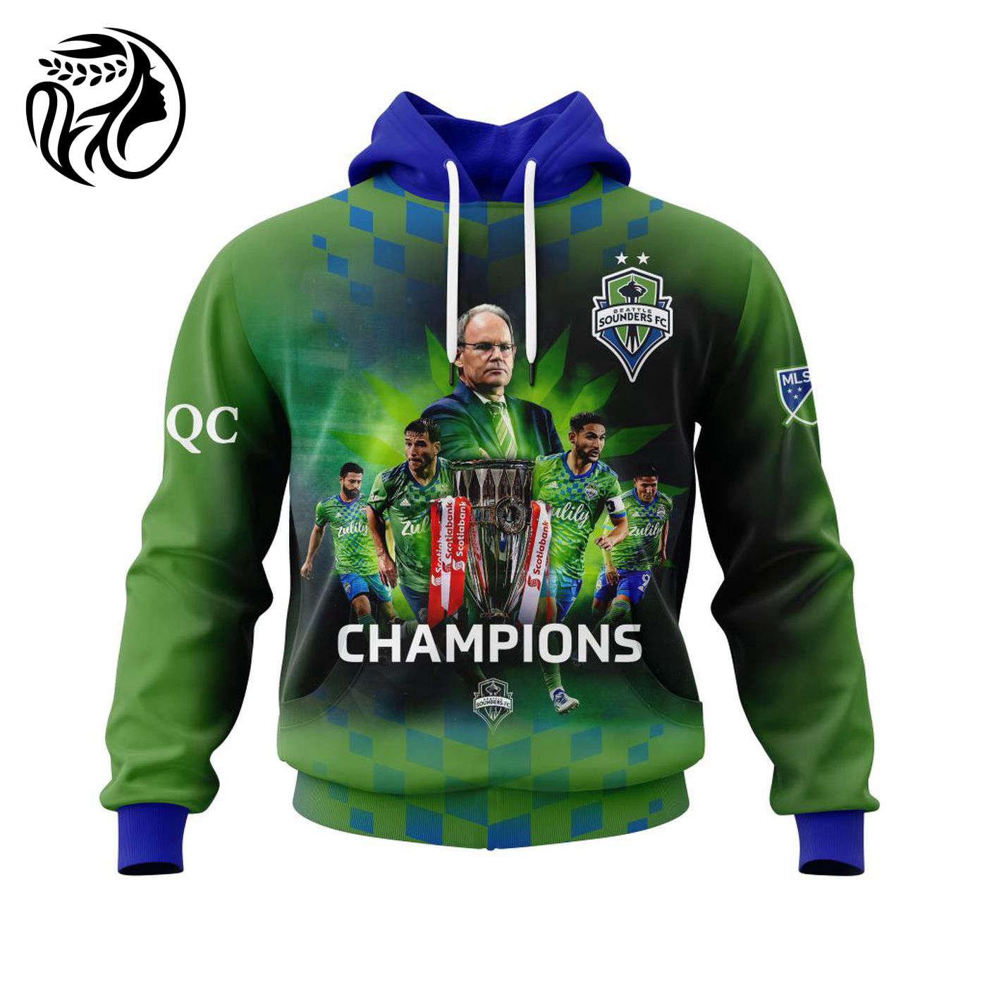Seattle Sounders FC | CONCACAF Champions Kits ST2201 3d Printed Hoodie 3d Printed Hoodie