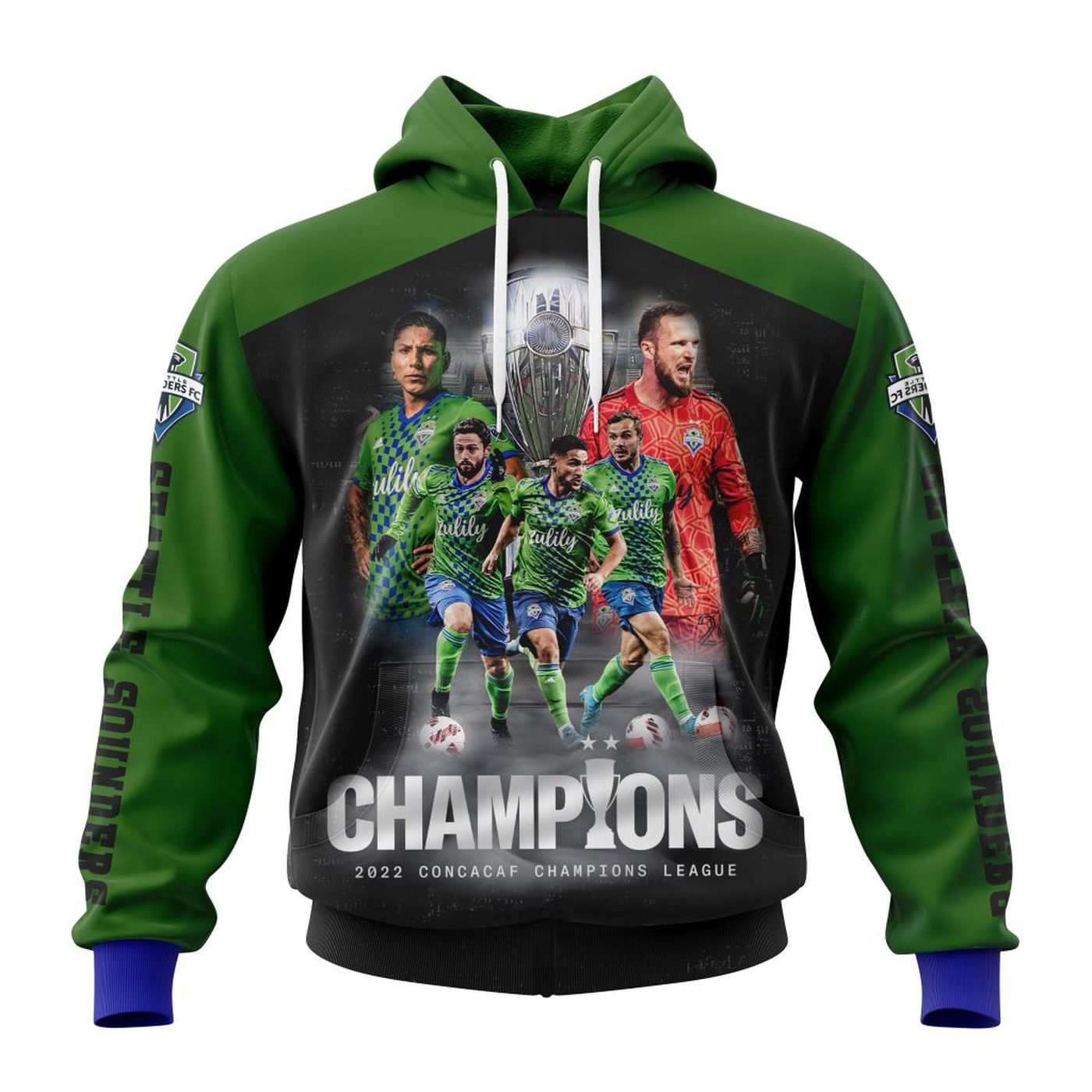 Seattle Sounders FC | CONCACAF Champions Kits ST2202 3d Printed Hoodie 3d Printed Hoodie