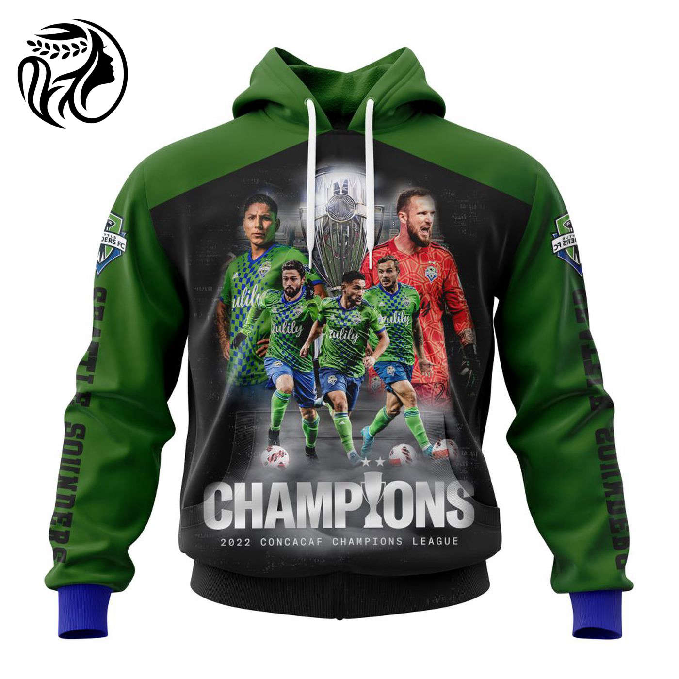 Seattle Sounders FC | CONCACAF Champions Kits ST2202 3d Printed Hoodie 3d Printed Hoodie