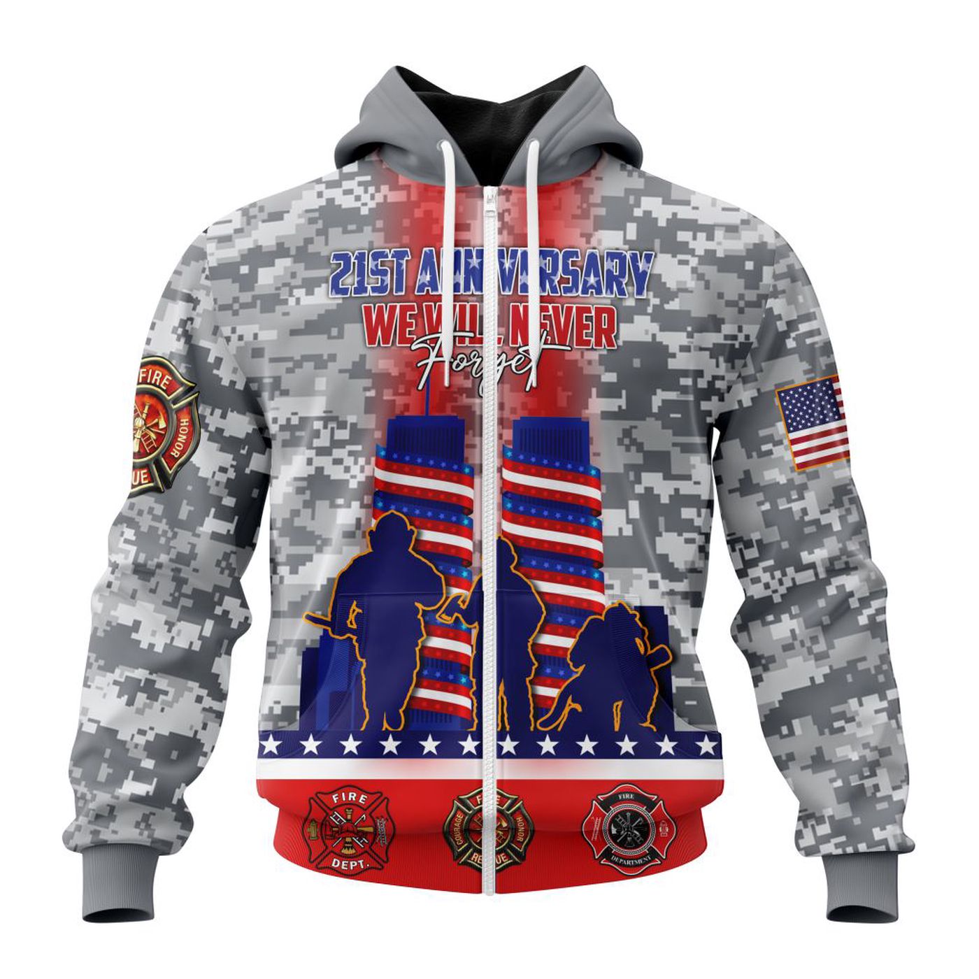 Specialized Kits To Honor Patriot Day We Will Never Forget 3d Printed Hoodie 3d Printed Hoodie
