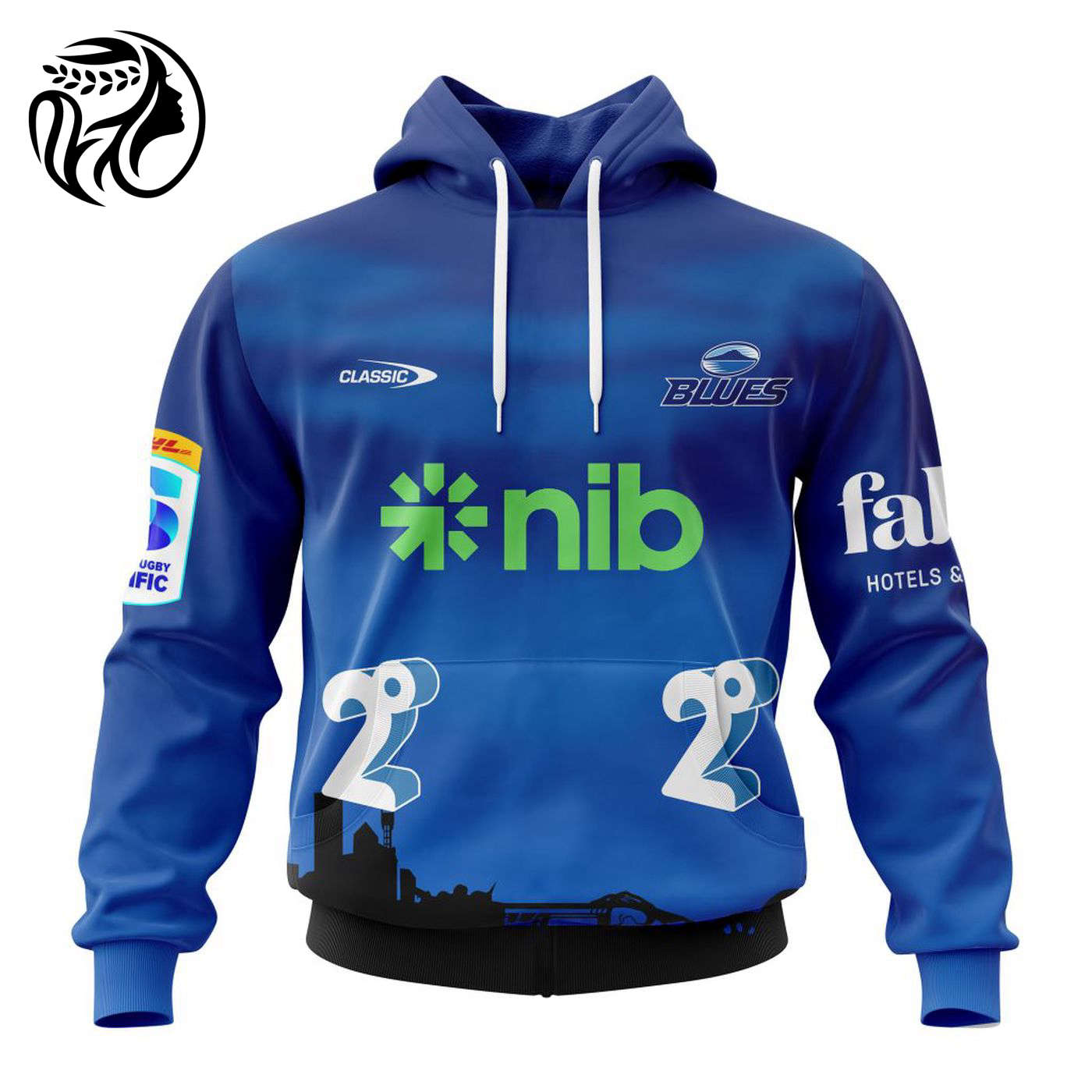 Super Rugby Auckland Blues Personalized 2024 Home Kits 3d Printed Hoodie 3d Printed Hoodie