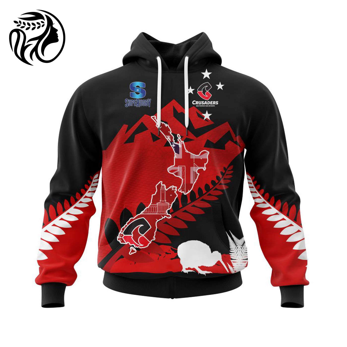 Super Rugby BNZ Crusaders | Specialized Concepts For New Zealand Day Kits V0122 3d Printed Hoodie 3d Printed Hoodie