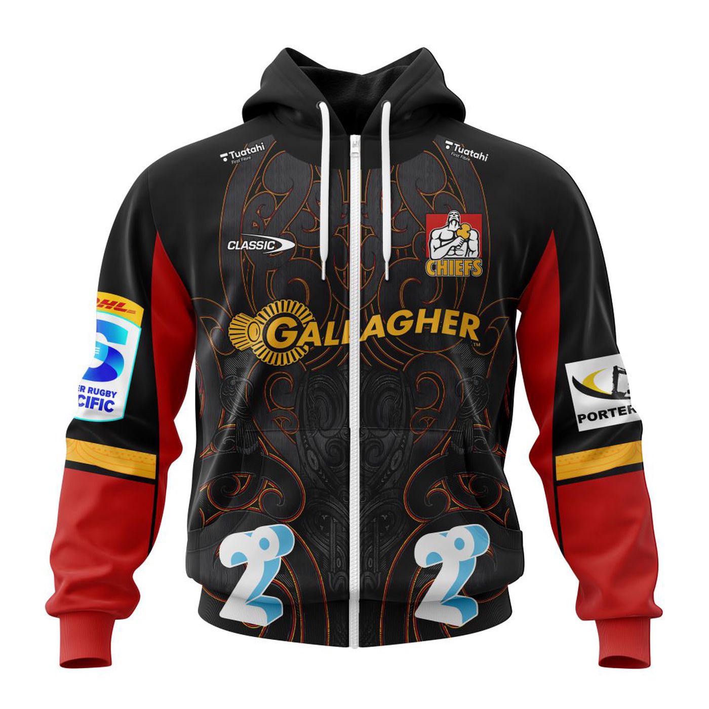 Super Rugby Gallagher Chiefs Personalized 2024 Home Kits 3d Printed Hoodie 3d Printed Hoodie