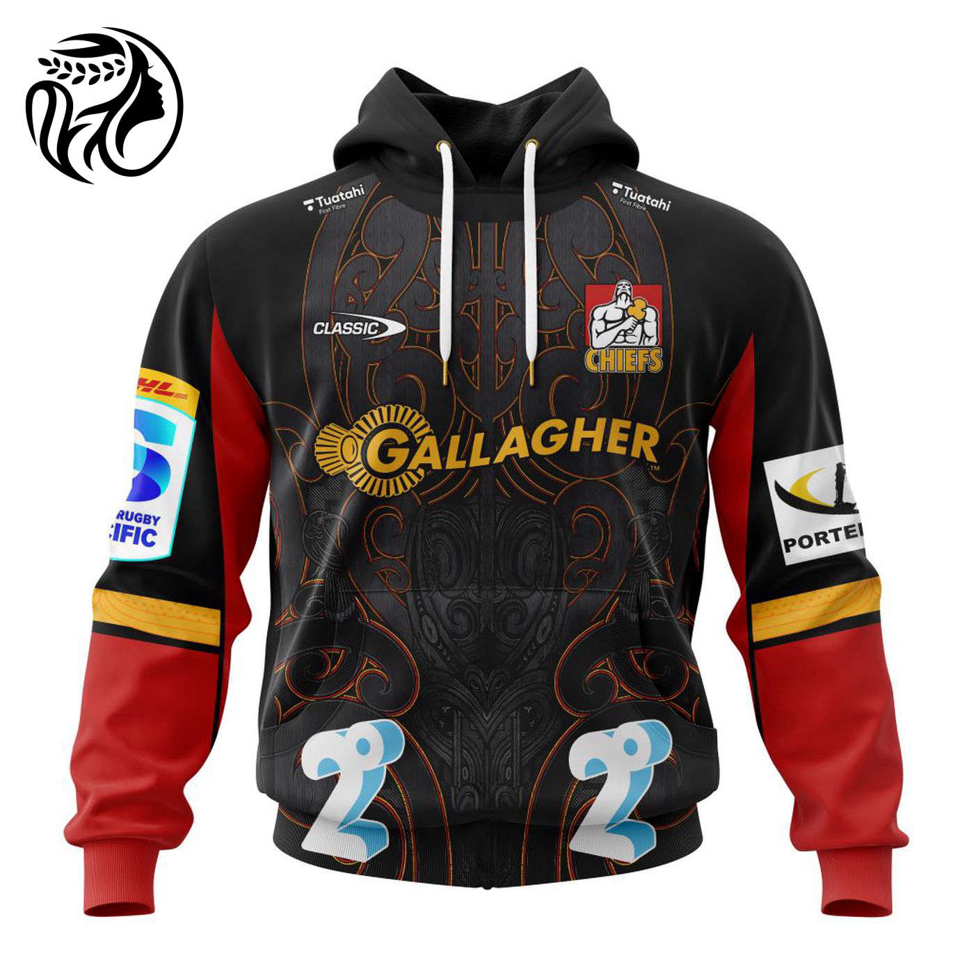 Super Rugby Gallagher Chiefs Personalized 2024 Home Kits 3d Printed Hoodie 3d Printed Hoodie