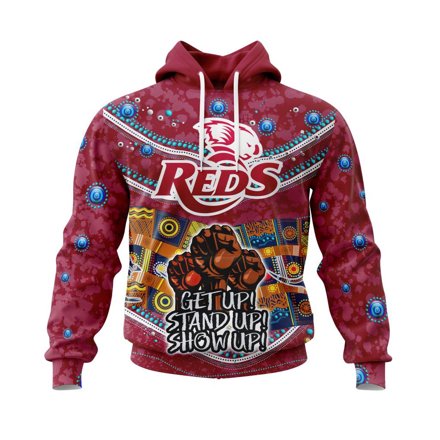 Super Rugby Queensland Reds | Specialized Indigenous Kits For NAIDOC Week ST2201 3d Printed Hoodie 3d Printed Hoodie