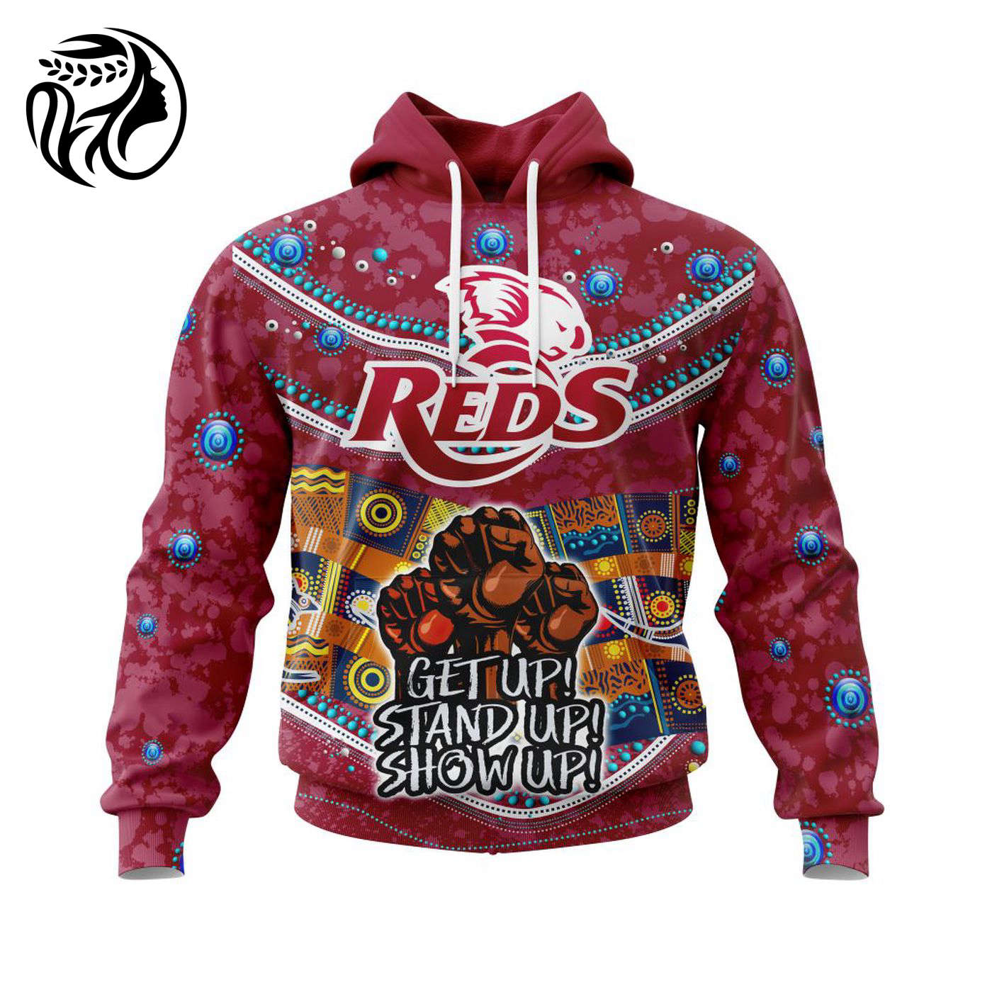 Super Rugby Queensland Reds | Specialized Indigenous Kits For NAIDOC Week ST2201 3d Printed Hoodie 3d Printed Hoodie