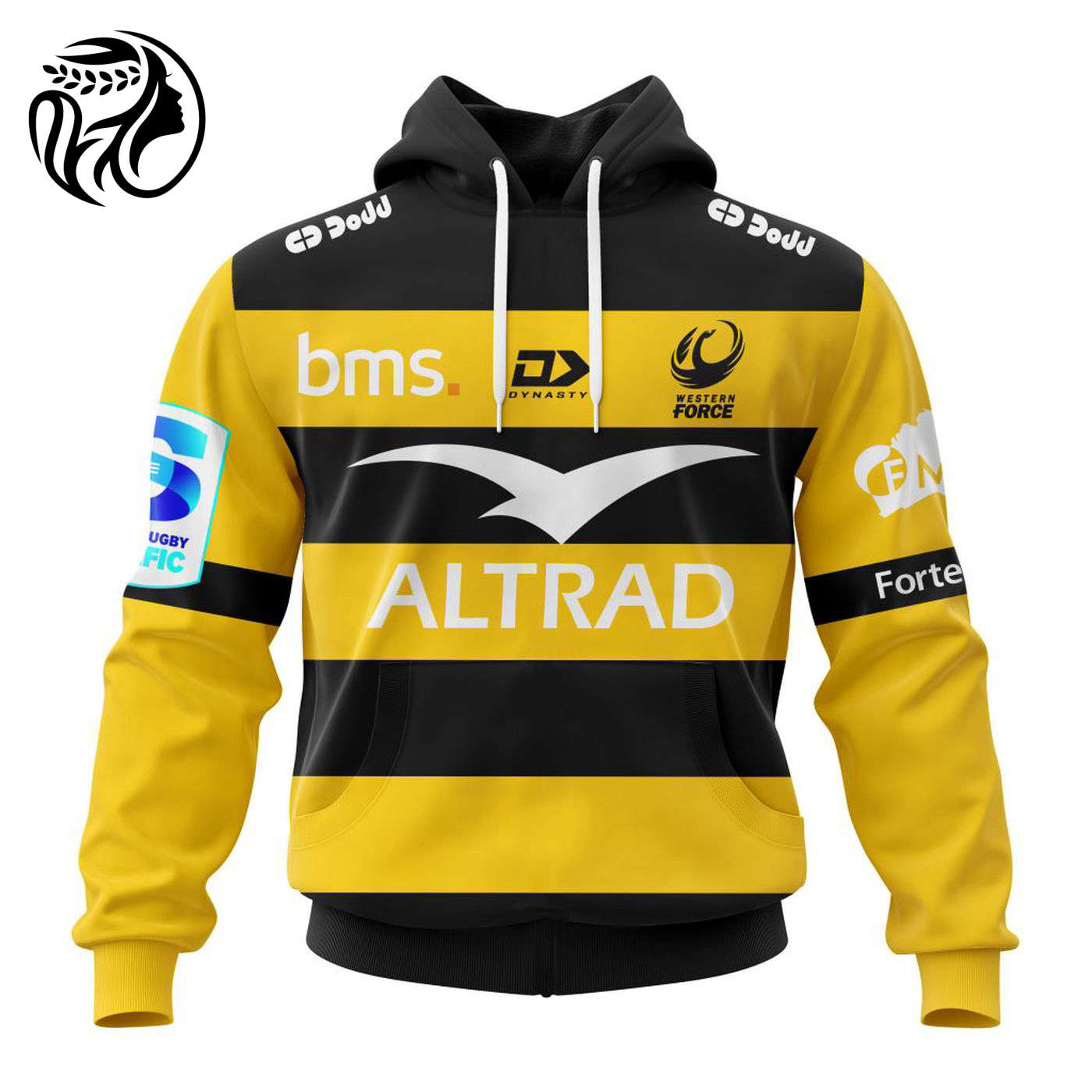 Super Rugby Western Force 2023 Away Kits 3d Printed Hoodie 3d Printed Hoodie
