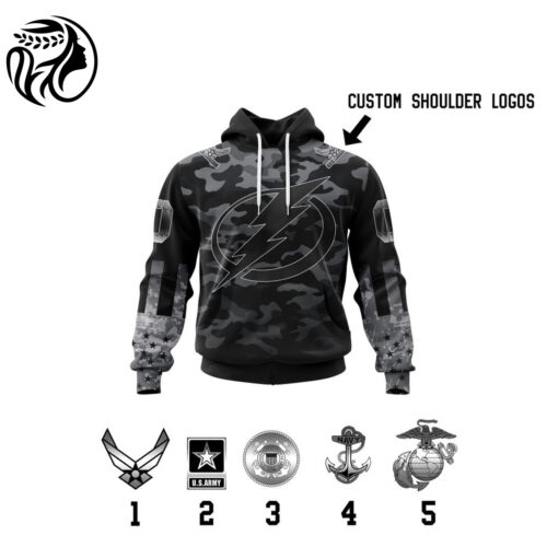 Tampa Bay Lightning | Specialized Kits With Camo Color And You Can Customs YourService Branches 3d Printed Hoodie 3d Printed Hoodie