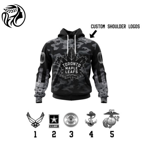 Toronto Maple Leafs Specialized Kits With Camo Color And You Can Customs YourService Branches 3d Printed Hoodie 3d Printed Hoodie