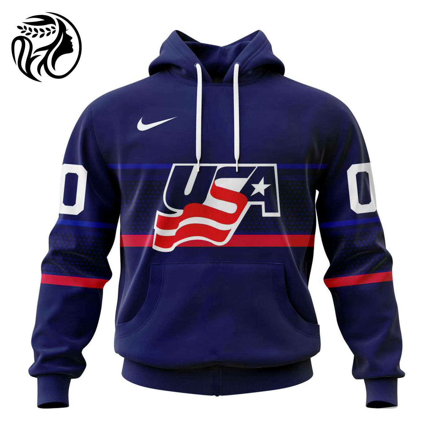 USA Hockey Away Personalized Kits 3d Printed Hoodie 3d Printed Hoodie
