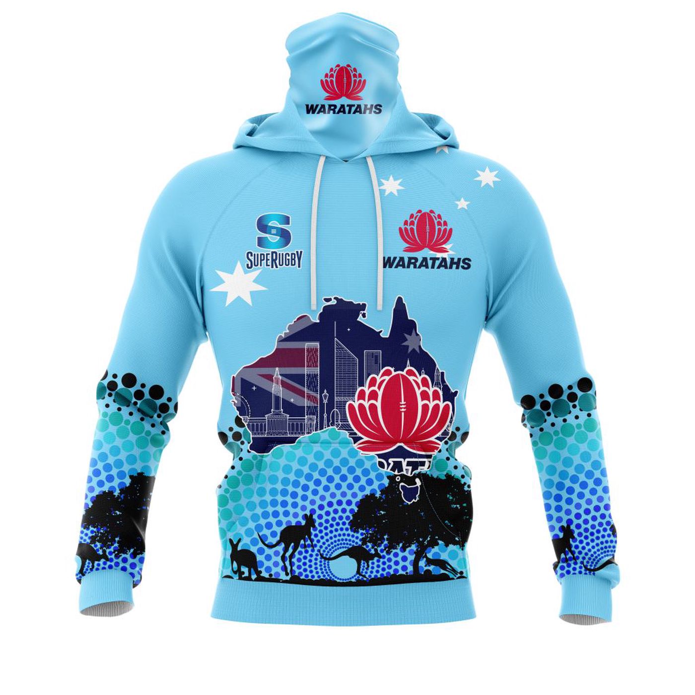 WARATAHS SUPER RUGBY | Specialized Concepts For Australia’s Day Kits V0122 3d Printed Hoodie 3d Printed Hoodie