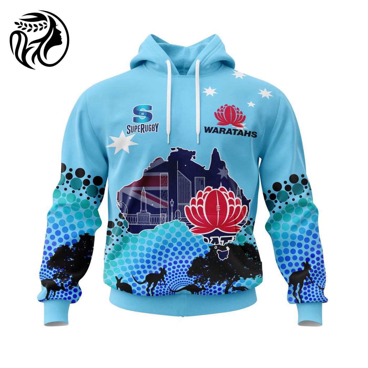WARATAHS SUPER RUGBY | Specialized Concepts For Australia’s Day Kits V0122 3d Printed Hoodie 3d Printed Hoodie