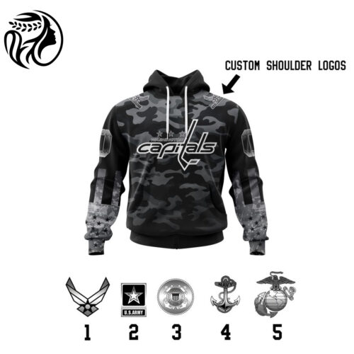 Washington Capitals | Specialized Kits With Camo Color And You Can Customs YourService Branches 3d Printed Hoodie 3d Printed Hoodie